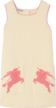 Burberry Girls' Crochet Knight Cotton Dress
