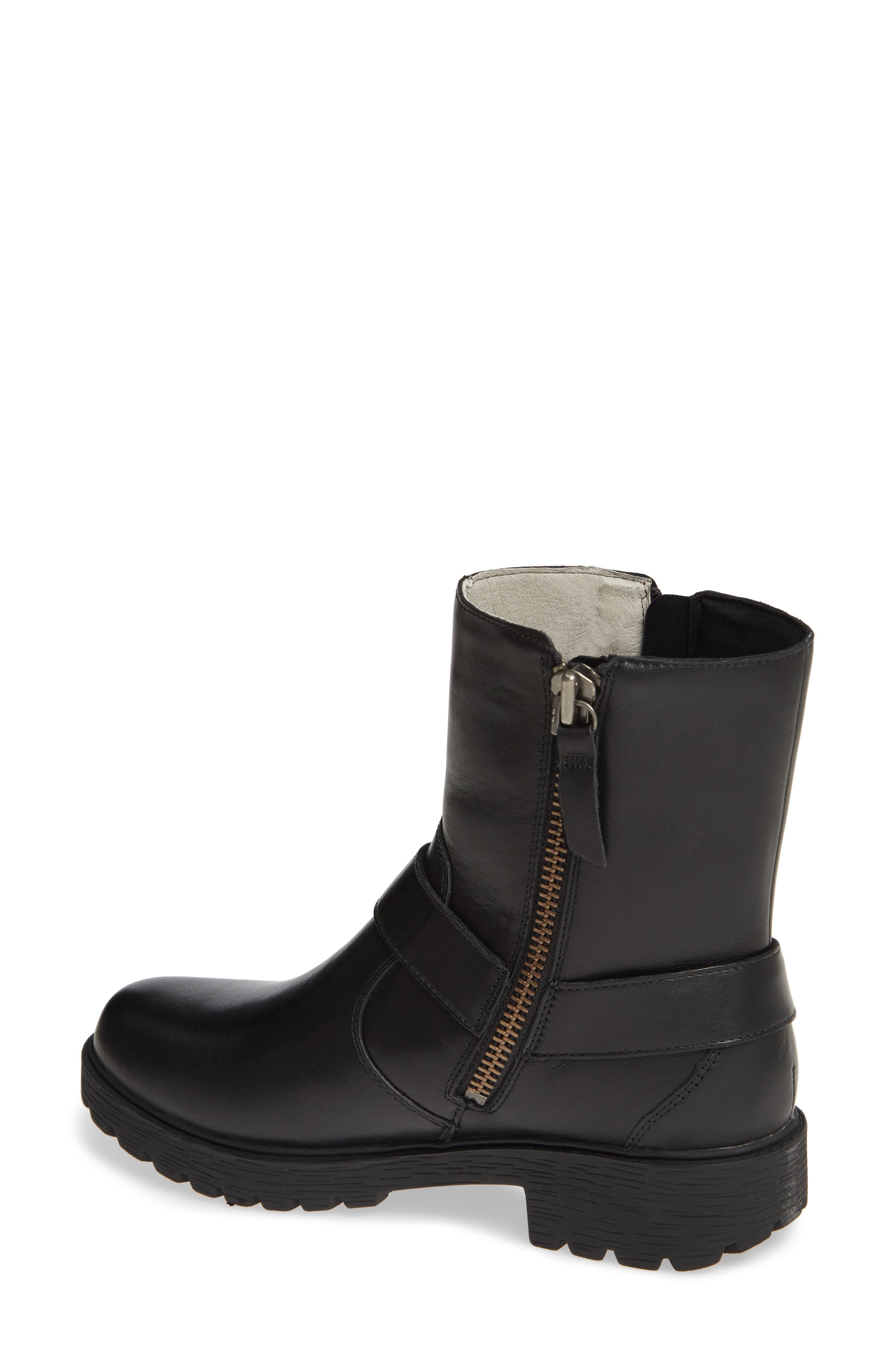 Alegria Water Resistant Boot, Alternate, color, CRAZYHORSE BLACK LEATHER