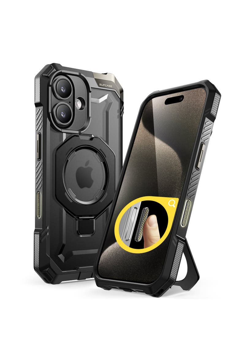 iPhone 16 6.1 inch UB Grip MagSafe Camera Control Button Phone Case, Main, color, Black