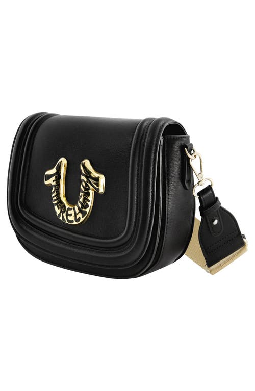 True Religion Logo Crossbody Bag In Black