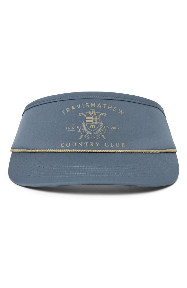 TravisMathew Country Club Visor, Alternate, color, Bering Sea