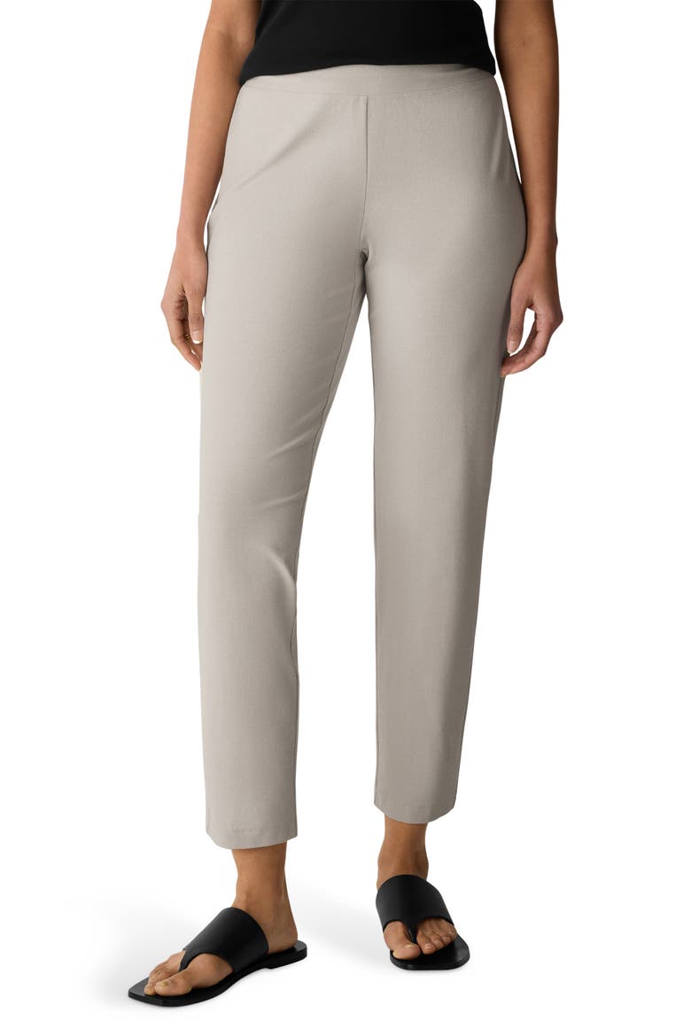 Slim Ankle Pants, Main, color, CHALK