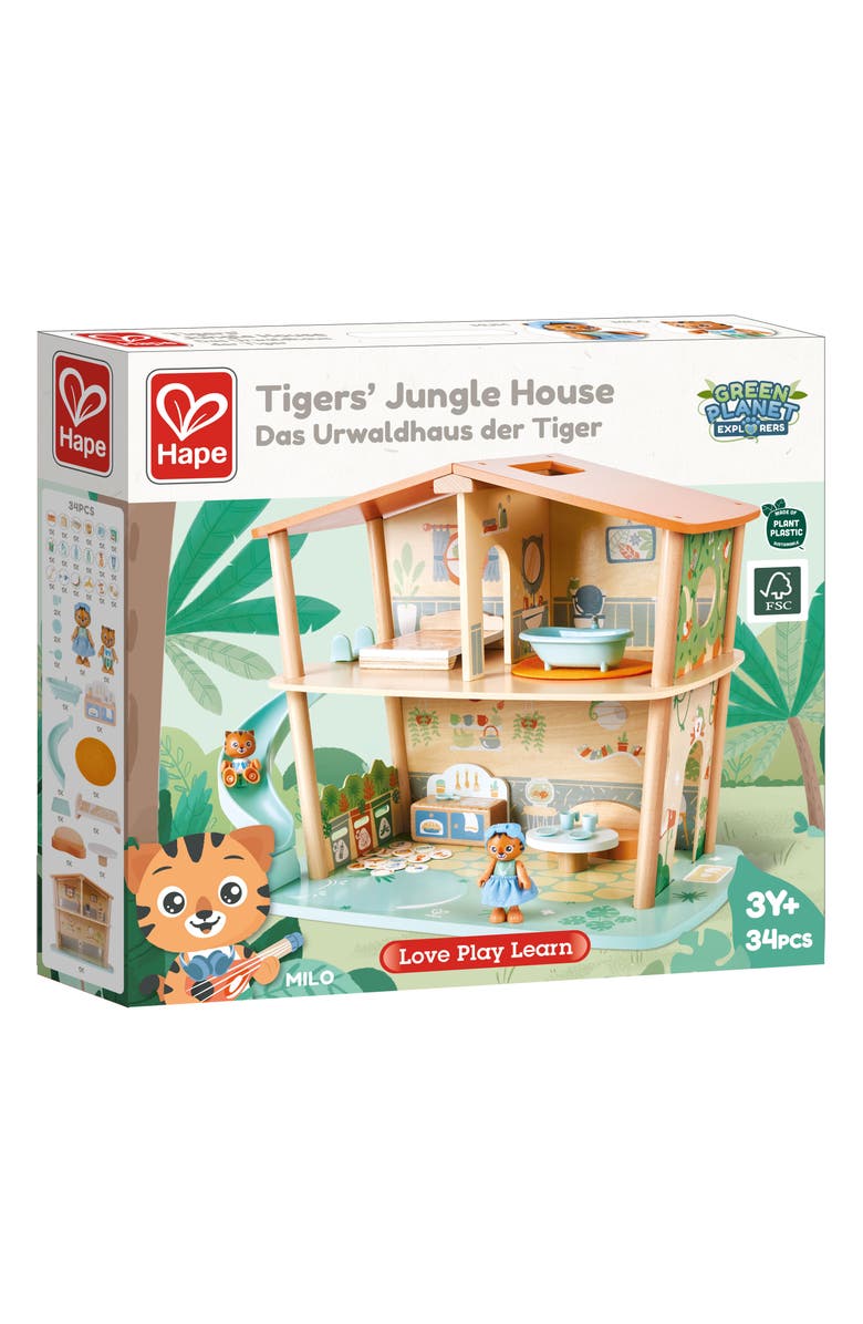 Hape Tiger's Jungle House, Alternate, color, Multi