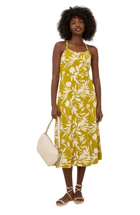 Organic Cotton Fit & Flare Midi Dress