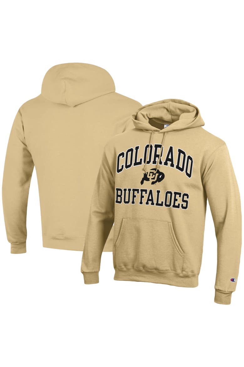Men's Champion  Gold Colorado Buffaloes High Motor Pullover Hoodie, Alternate, color, Gold