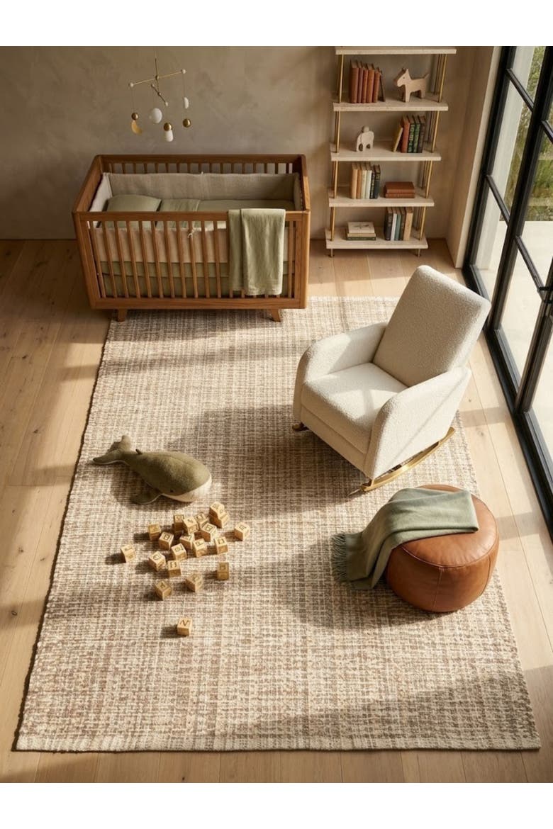 Phoenix Wool and Cotton Rug, Alternate, color, Brown