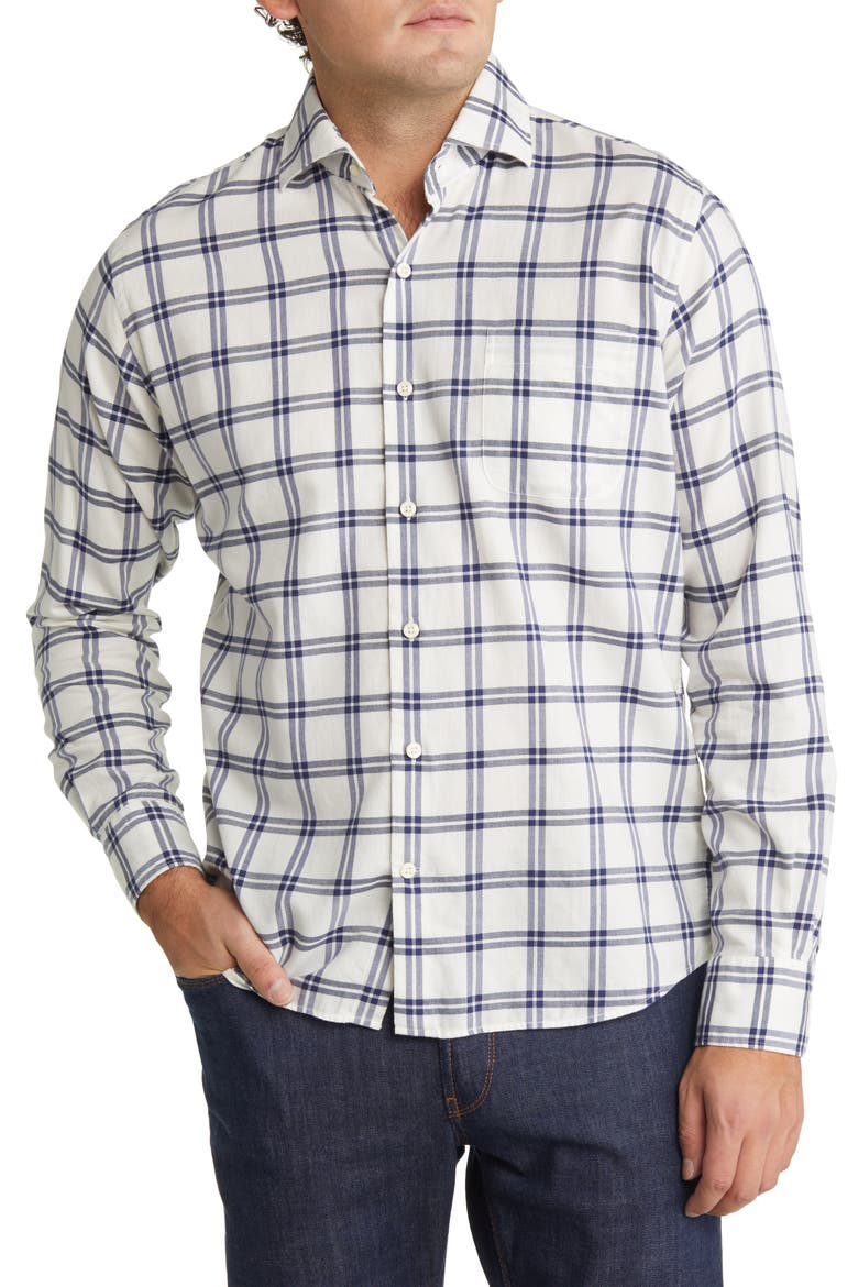 Men's Walton Autumn Soft Cotton Sport Shirt, Main, color, IVORY
