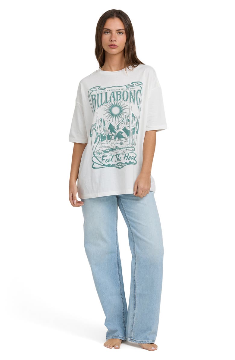 Billabong Desert Wandering Cotton Blend Graphic T-Shirt, Alternate, color, Salt Crystal
