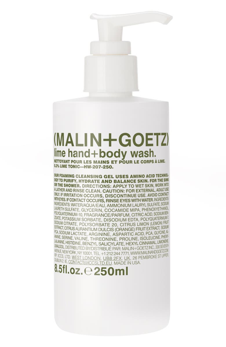 MALIN+GOETZ Lime Hand & Body Wash with Pump, Main, color,