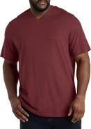 Harbor Bay by DXL Big & Tall Moisture-Wicking Jersey V-Neck T-Shirt