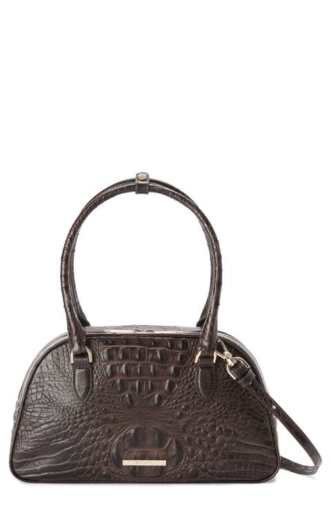 Angie Leather Barrel Bag