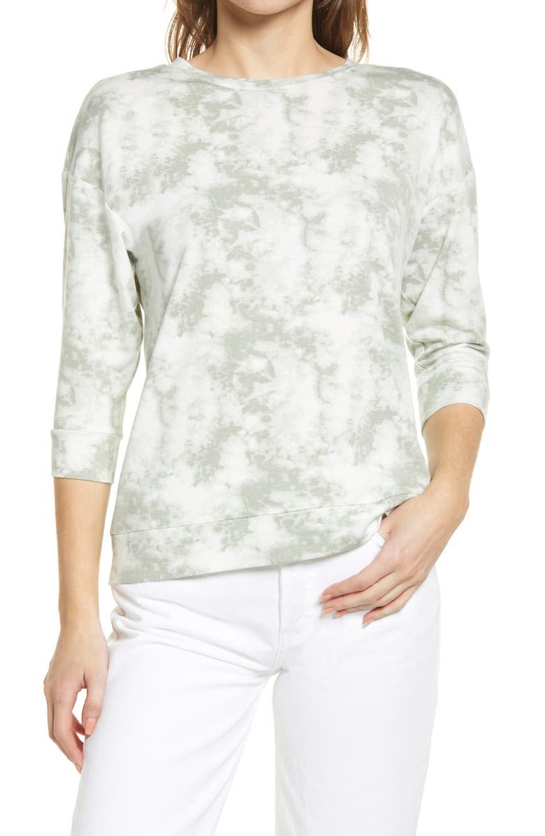 Bobeau Tie Dye Sweatshirt, Main, color,