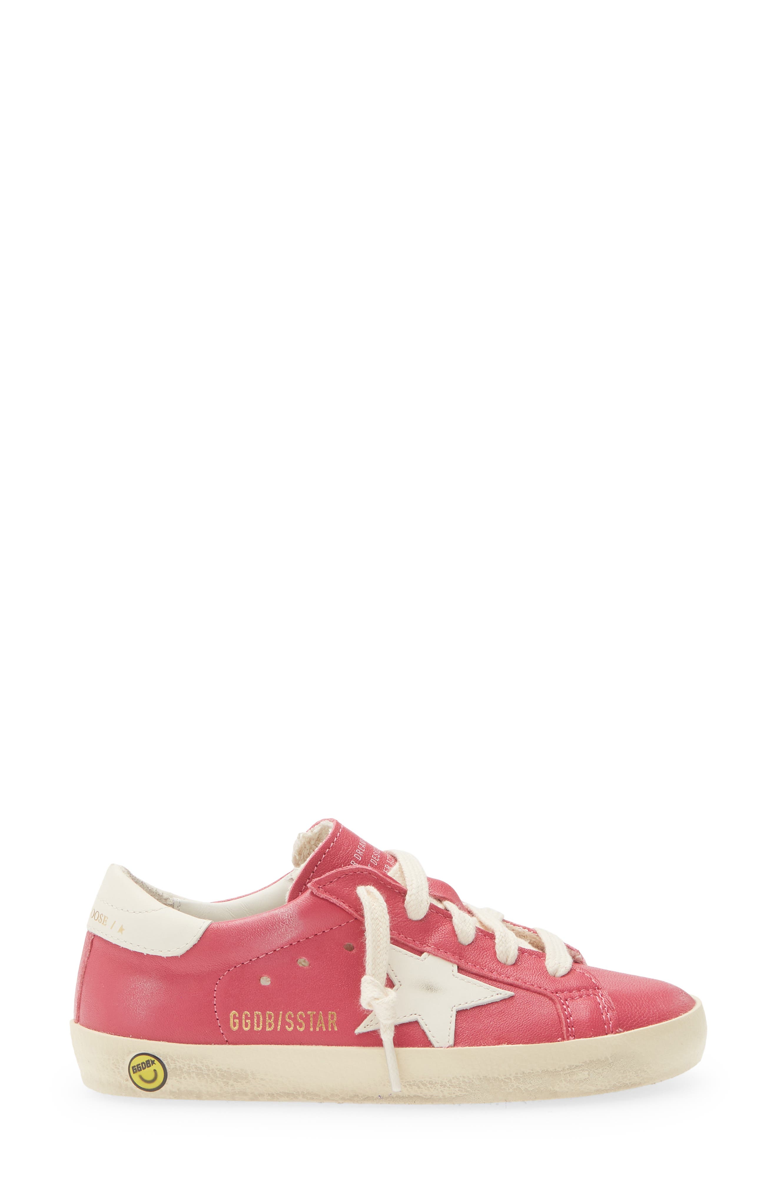 Kids' Super-Star Sneaker, Alternate, color, HOT PINK/ CREAM