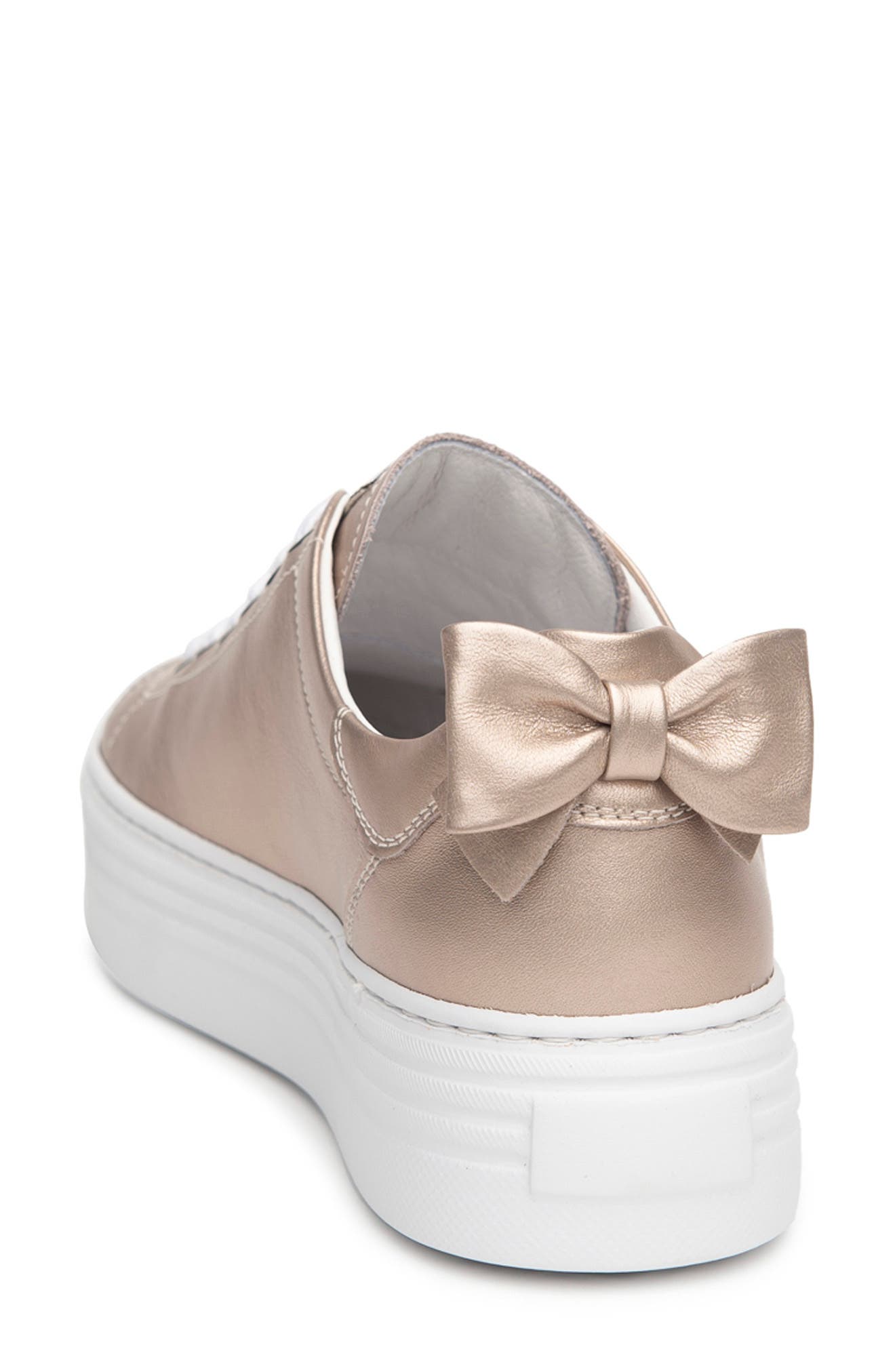NeroGiardini Bow Platform Skate Sneaker, Alternate, color, 