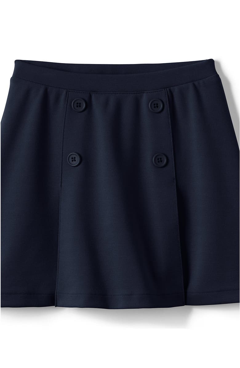 School Uniform Girls Ponte Button Front Skort