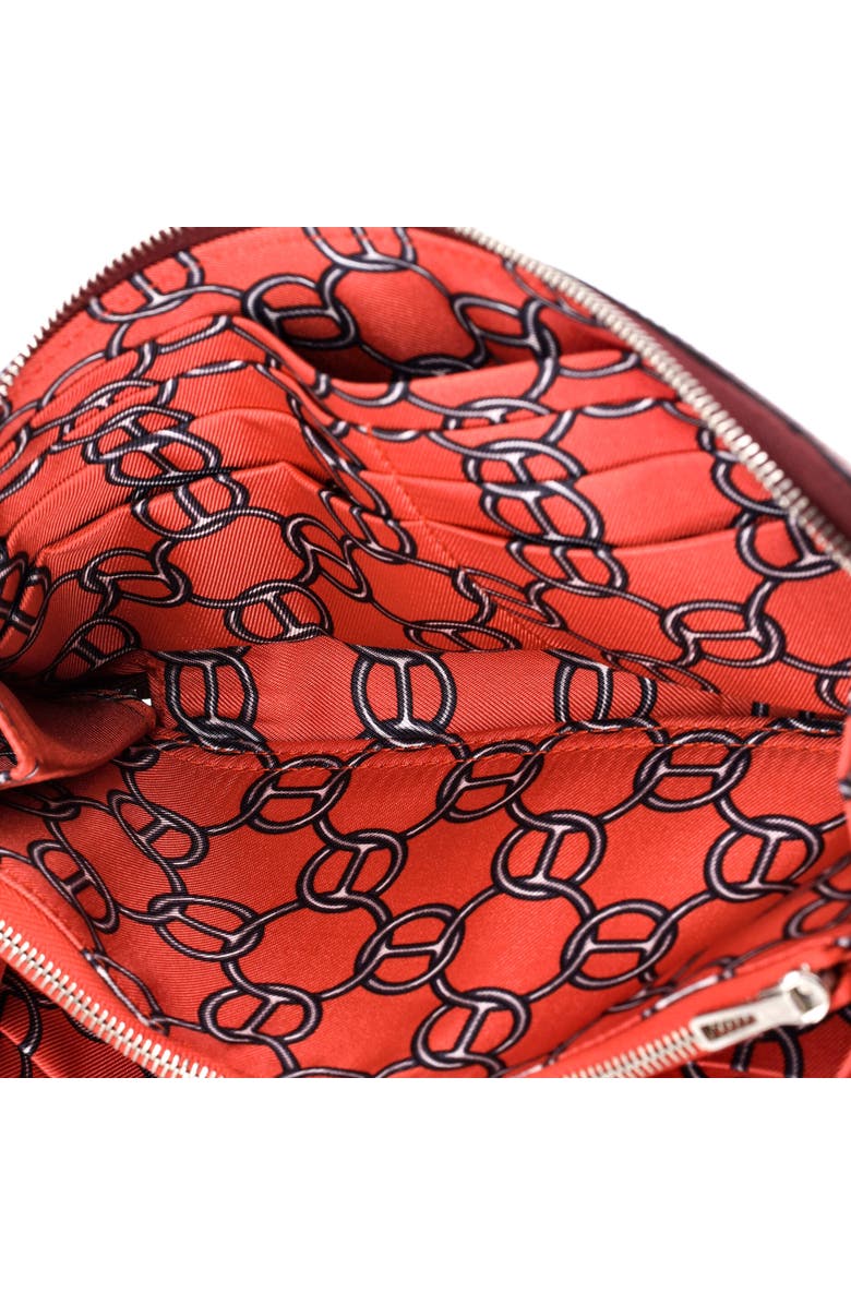 Pre-Owned Hermes Azap Zip Around Wallet Silk'in Epsom Long, Alternate, color, Rouge H