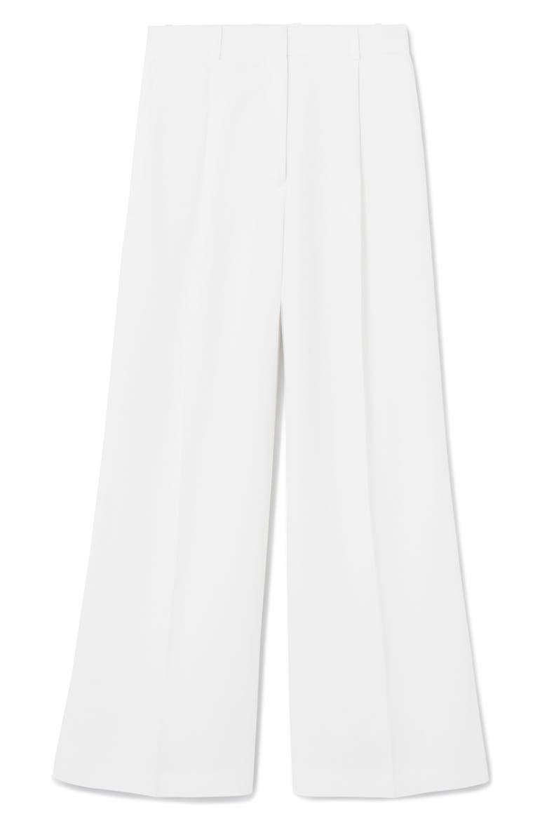Tailored Wide Leg Pants, Alternate, color, WHITE DUSTY LIGHT
