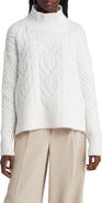 Nordstrom Mock Neck Cable Knit Sweater