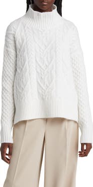 Nordstrom Mock Neck Cable Knit Sweater