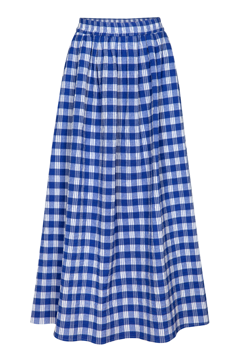 Alma Voluminous Plaid Maxi Skirt, Main, color, Ios Check