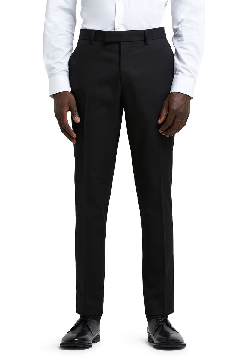 River Island Skinny Fit Twill Dress Pants, Main, color,