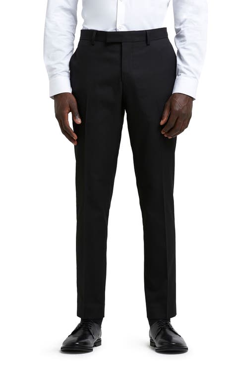 Skinny Fit Twill Dress Pants