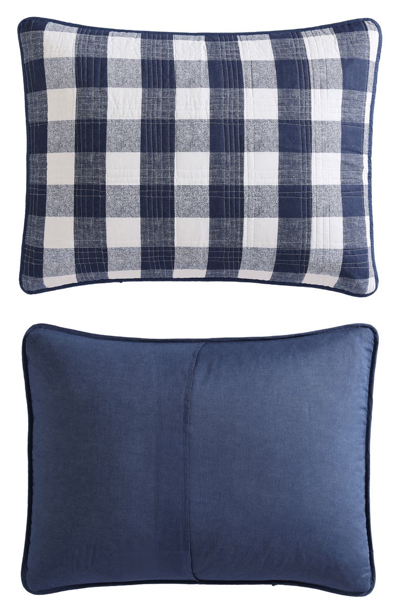 Eddie Bauer Lakehouse Plaid Cotton Quilt 3-Piece Set, Alternate, color, Blue