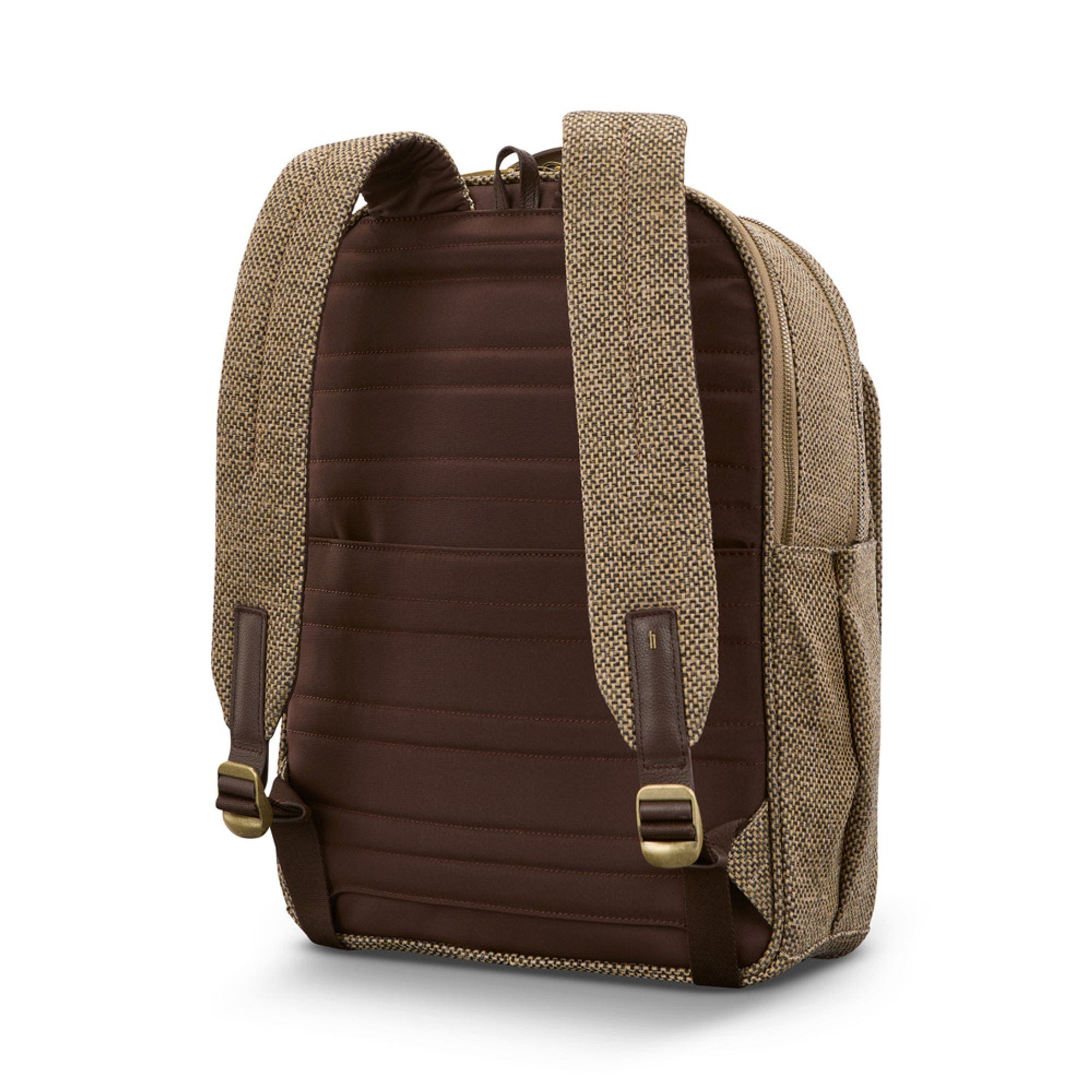 Tweed Travel Backpack, Alternate, color, Tweed/Natural Leather