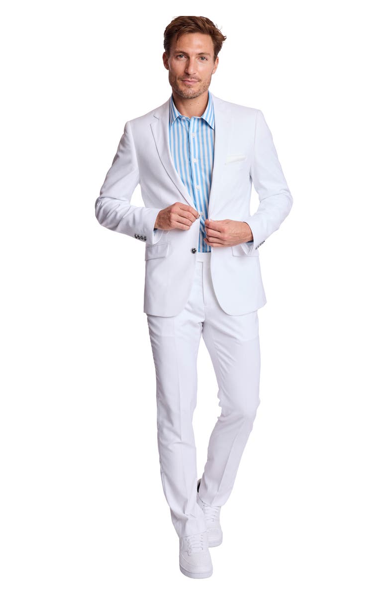 PAISLEY & GRAY Dover Slim Fit Sport Coat, Alternate, color, White Sharkskin