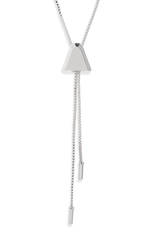 Open Edit Bolo Necklace In Metallic