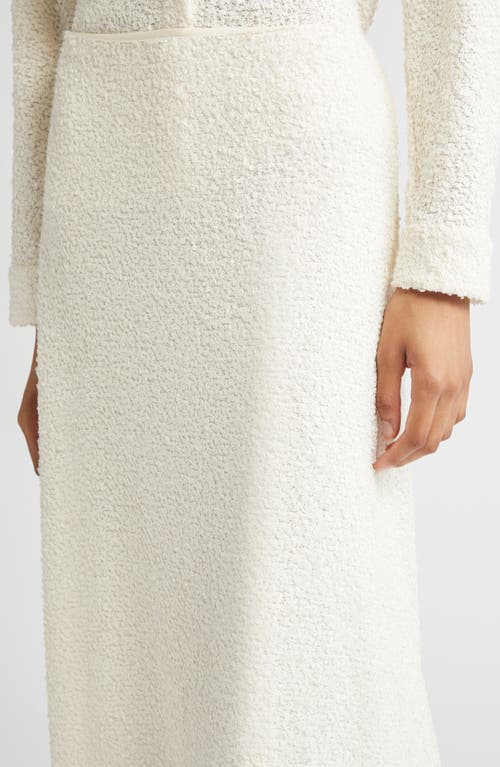 Partow Bia Textured A-line Midi Skirt In White