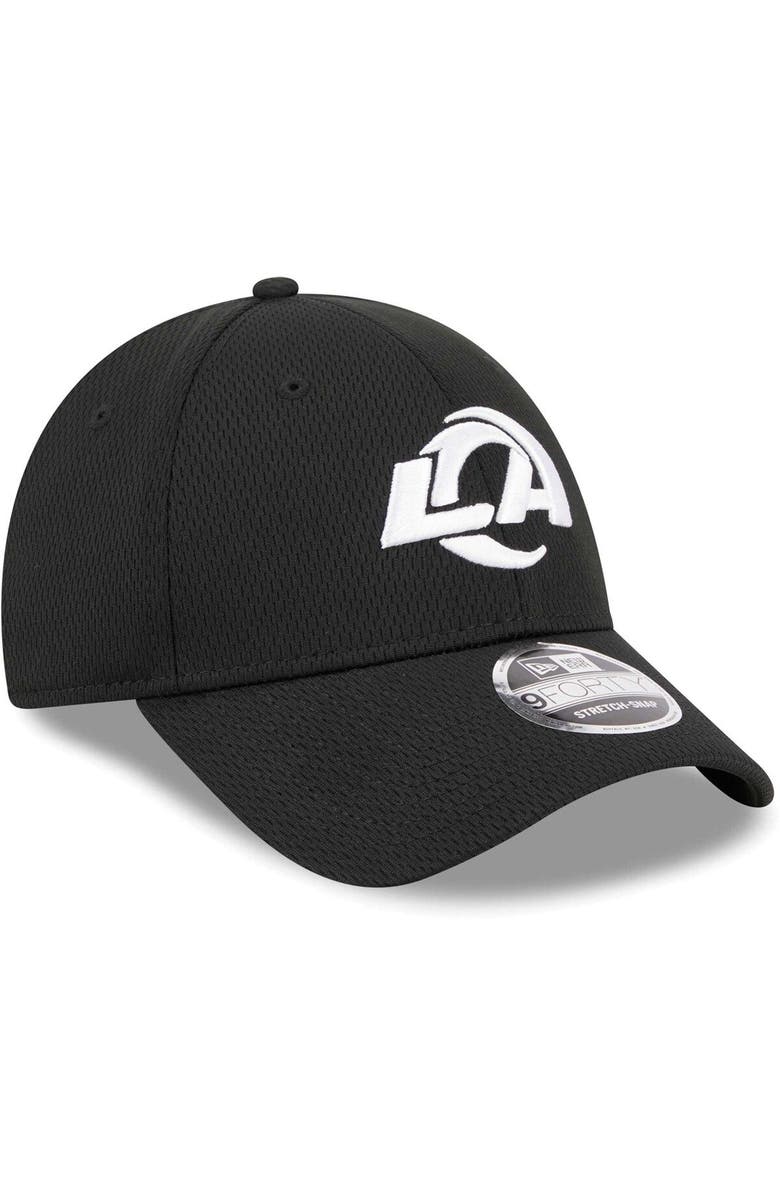 New Era Men's New Era Black Los Angeles Rams  Main B-Dub 9FORTY Adjustable Hat, Alternate, color, 