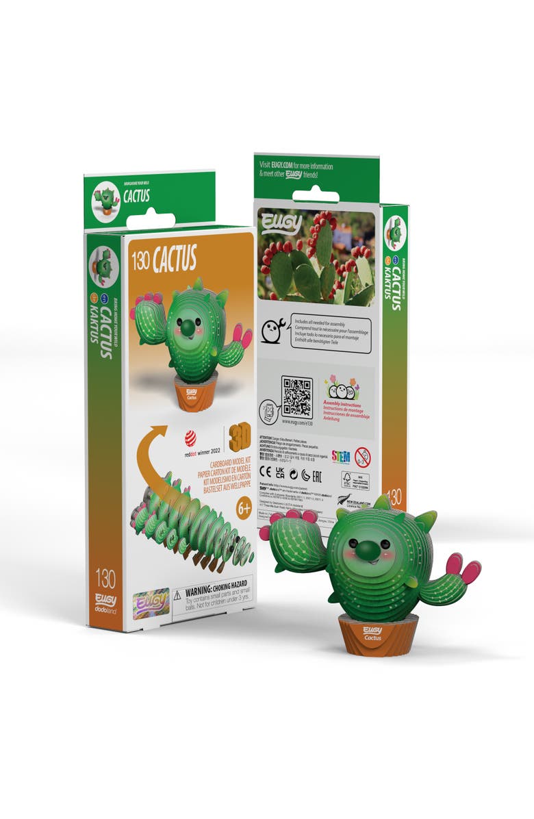 Eugy Puzzles Cactus 3D Puzzle - contains 44 puzzle pieces, Main, color, NO COLOR