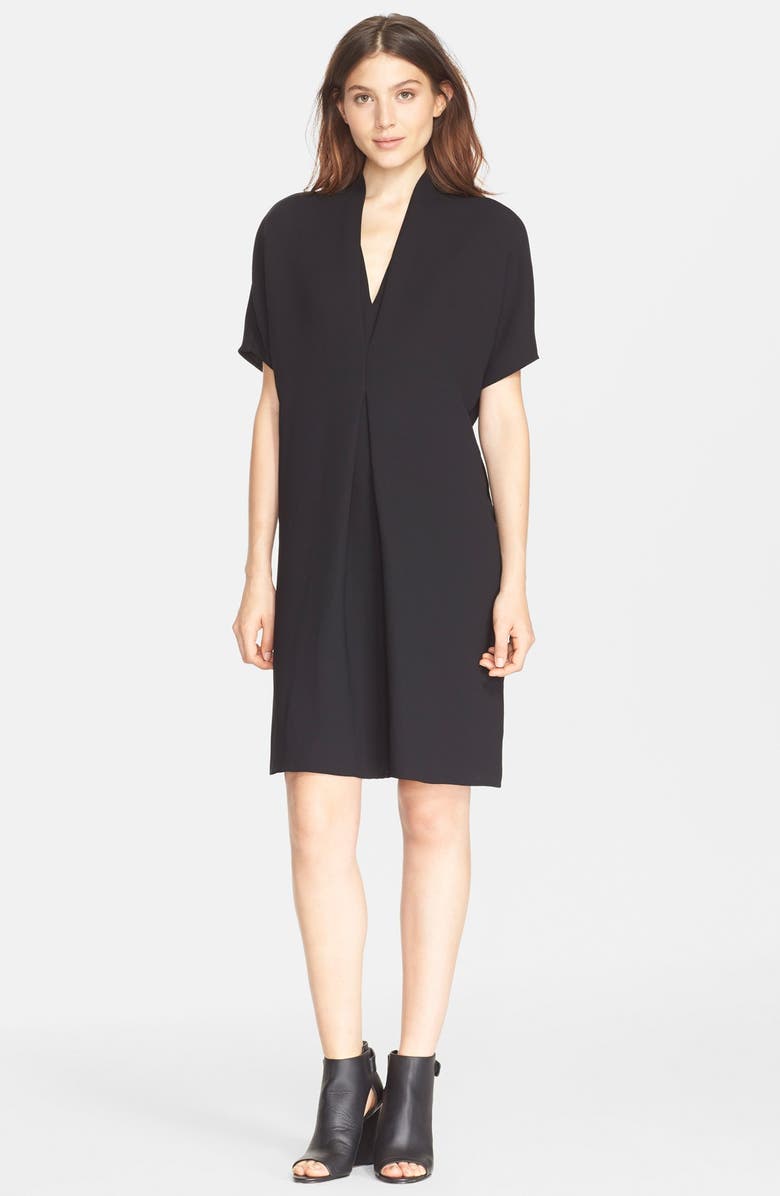 Vince 'Double V' Inverted Pleat Dress, Main, color, 