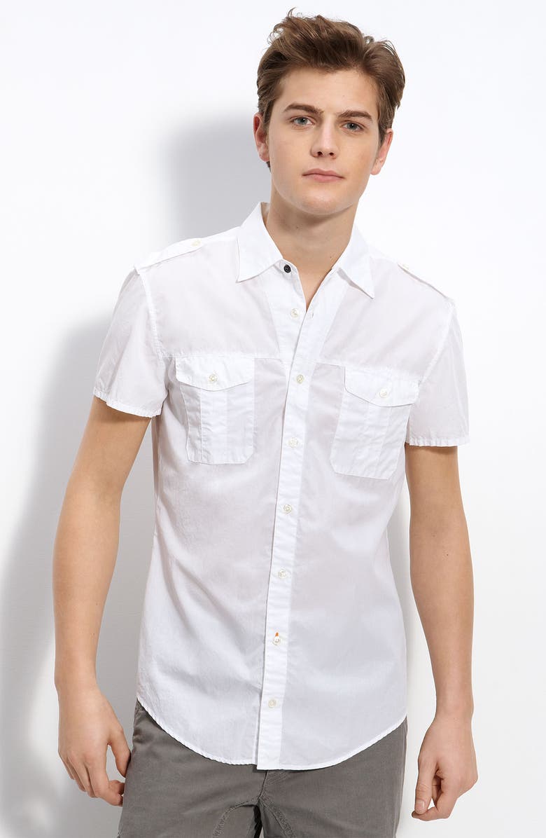 BOSS Orange 'Casoe' Trim Fit Military Shirt, Main, color, 