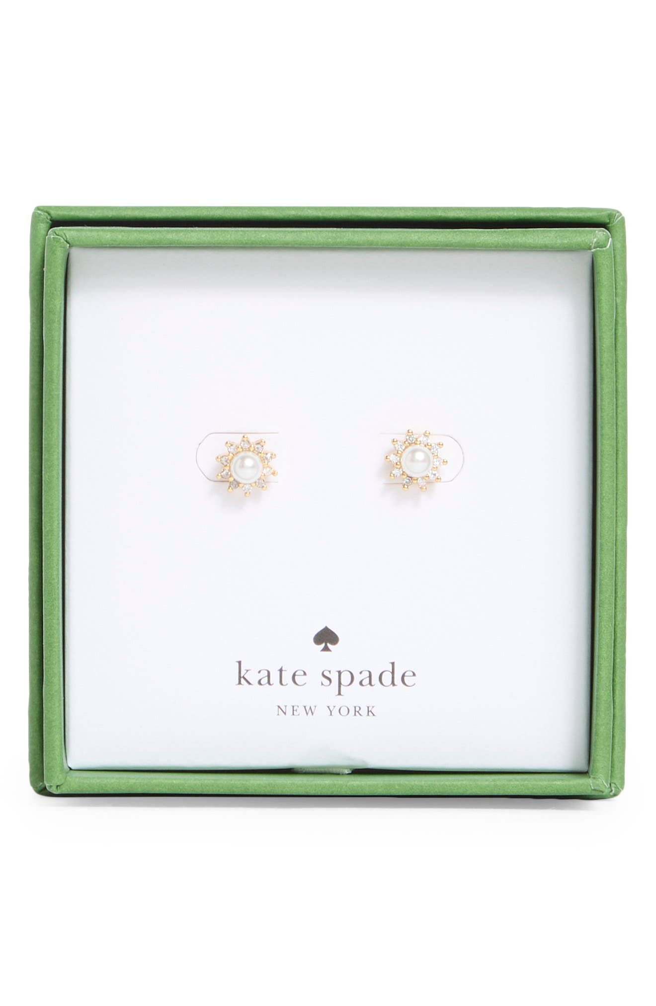 Kate Spade New York faux pearl flower stud earrings