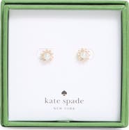 Kate Spade New York faux pearl flower stud earrings