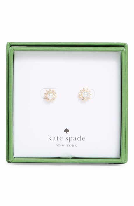 Kate Spade New York faux pearl flower stud earrings
