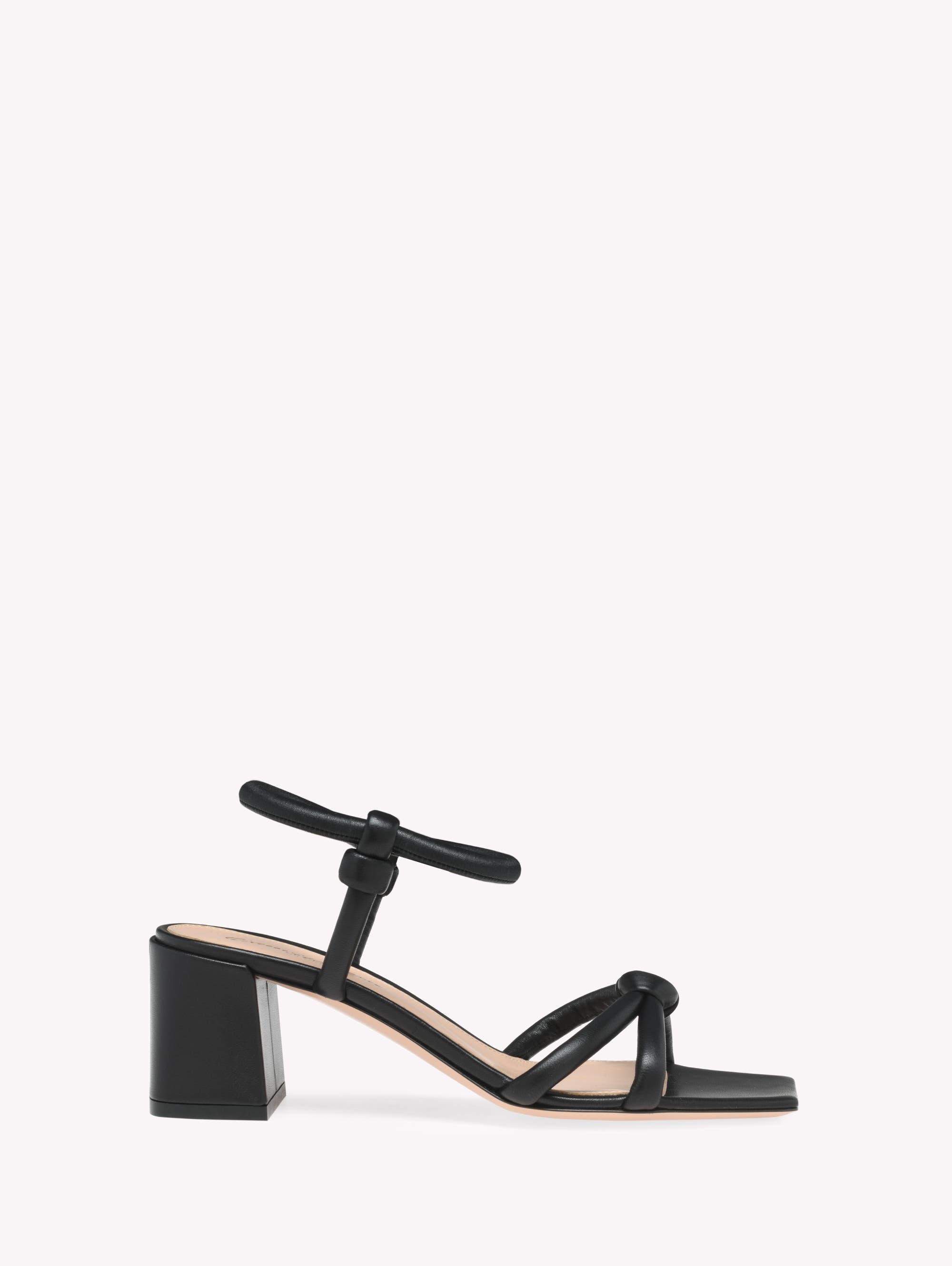 Gianvito Rossi Juno 55 Sandals, Main, color, Black