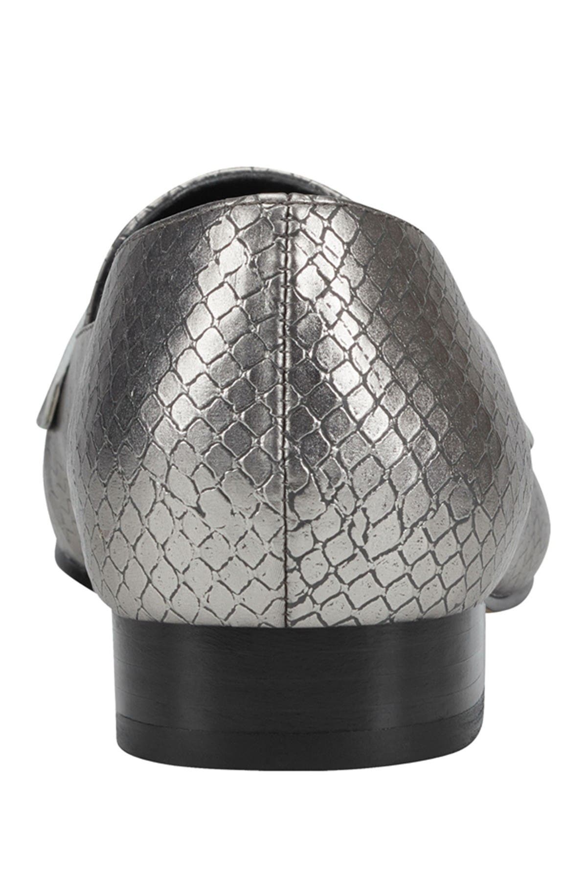 Marc Fisher Feud Pointed Toe Embossed Loafer, Alternate, color, 