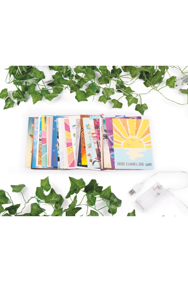 Make It Real Photo Collage & Ivy Fairy Lights Set, Alternate, color, Multicolored