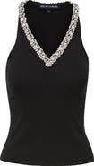 Veronica Beard Ayres Jeweled Tank