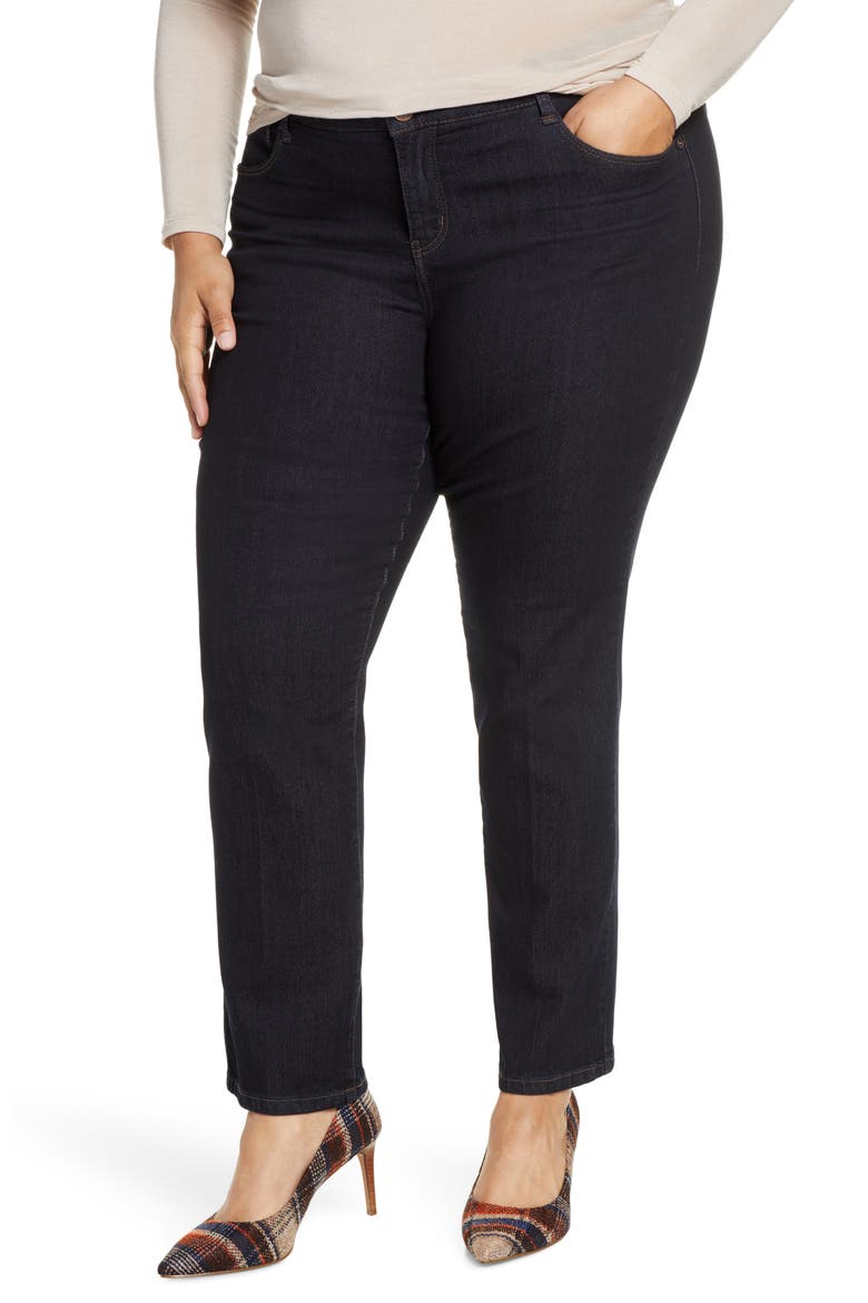 Ab-Solution Straight Leg Jeans (Nordstrom Exclusive), Main, color, INDIGO