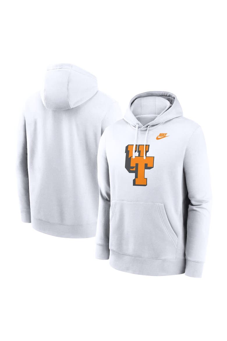 Men's Nike  White Tennessee Volunteers Vault Block Pullover Hoodie, Alternate, color, White