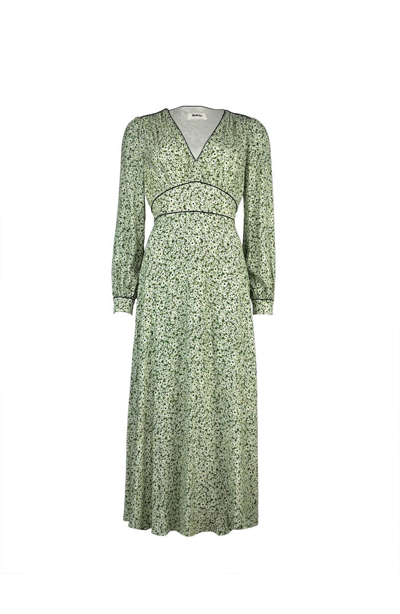 Ro&Zo Ditsy Waist Detail Dress, Alternate, color,