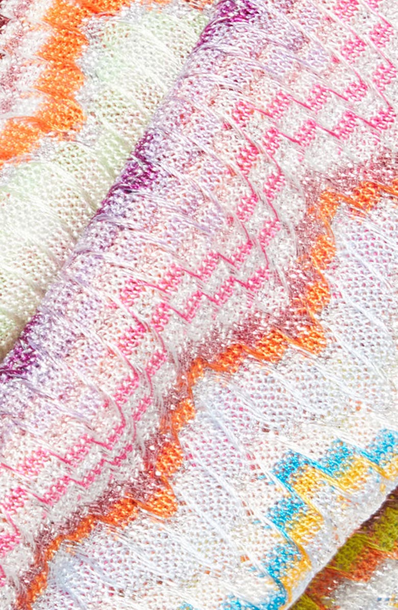 Missoni Zigzag Knit Headband, Alternate, color, 0001 White Multi