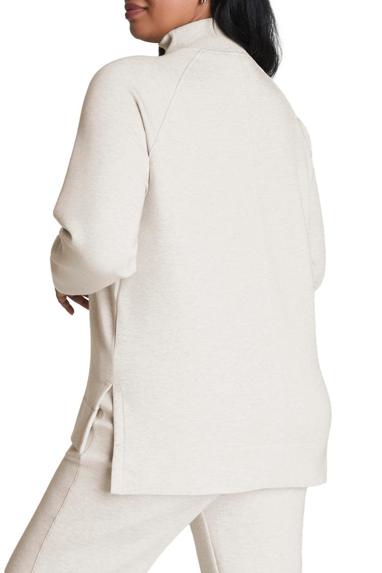 Air Essentials Brushed Half-Zip Sweatshirt, Alternate, color, HEATHER CREAM