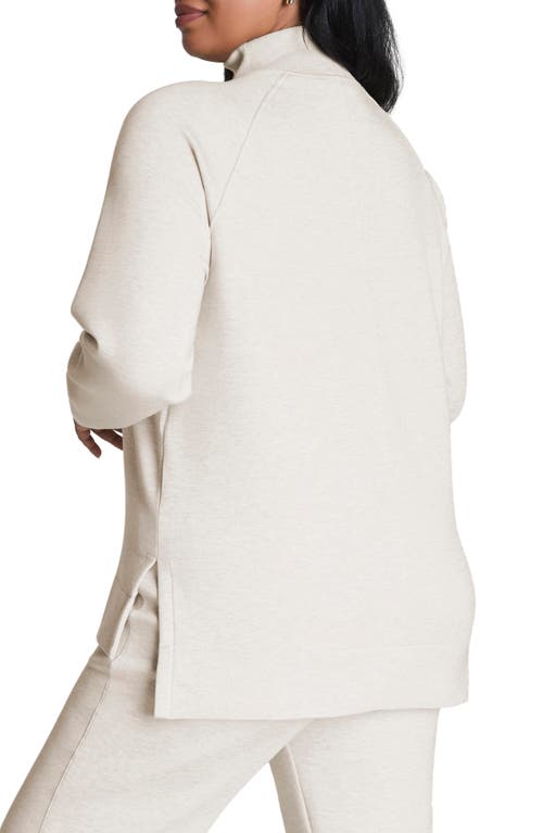Spanx ® Air Essentials Brushed Half-zip Sweatshirt In Gray