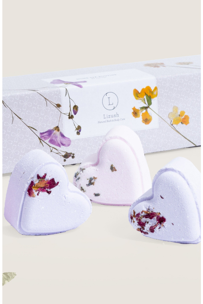 Heart Shaped Bath Bomb Gift Set, Alternate, color, None