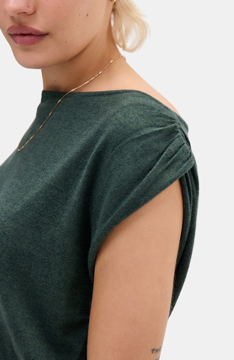 BDG Urban Outfitters Bailey Boat Neck Knit Crop Top, Alternate, color, Khaki